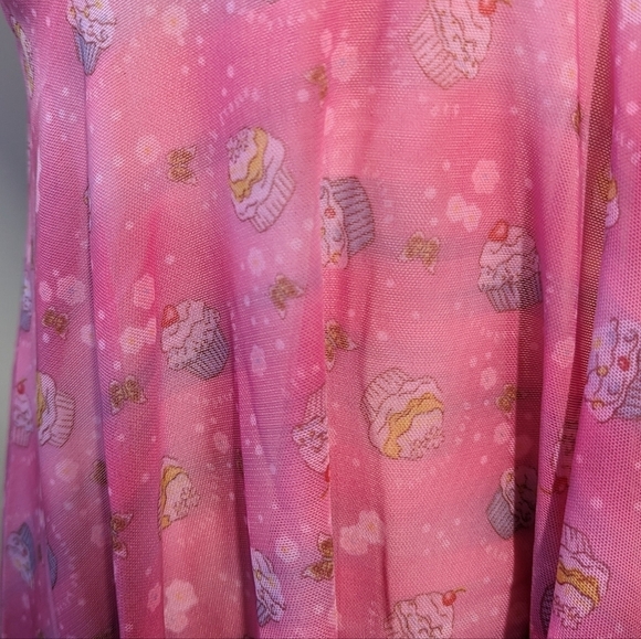 Y2K Victoria's Secret Cupcake Print Mesh Slip‎ Dress Lingerie Babydoll - Picture 6 of 12